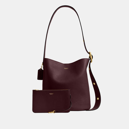 CCC23-Bleecker Bucket Bag-B4/Merlot