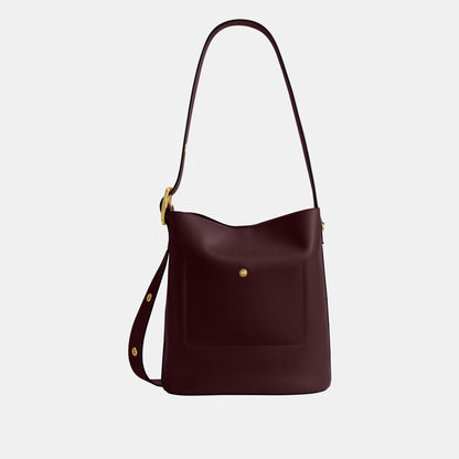 CCC23-Bleecker Bucket Bag-B4/Merlot