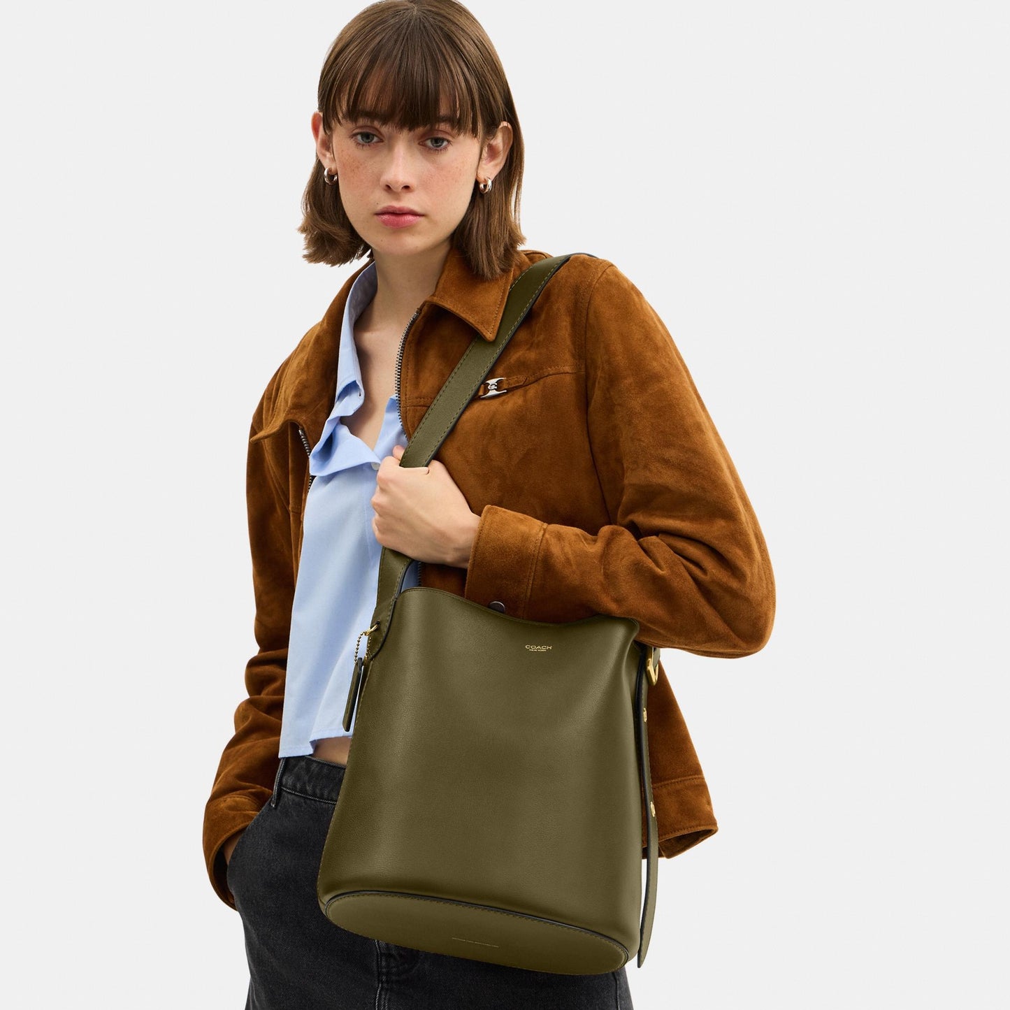 CCC23-Bleecker Bucket Bag-B4/Olive