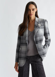 grey check