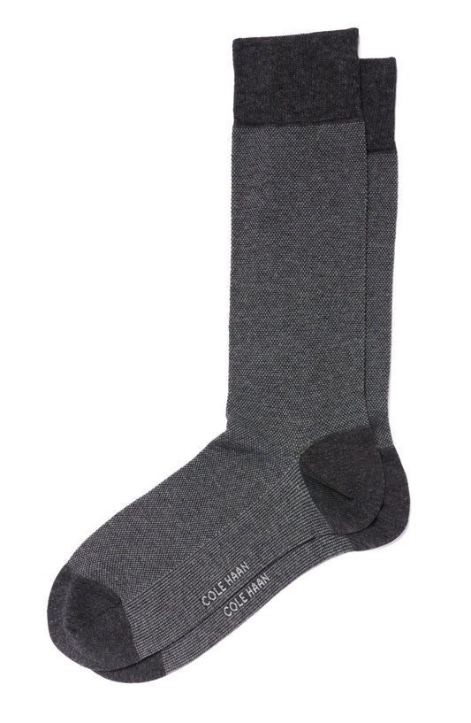 CHM201DR40004-1Pk Pique Dress Crew-Graphite Heather