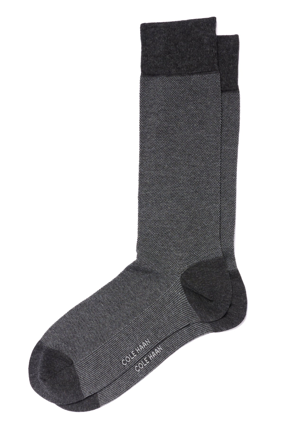 CHM201DR40004-1Pk Pique Dress Crew-Graphite Heather