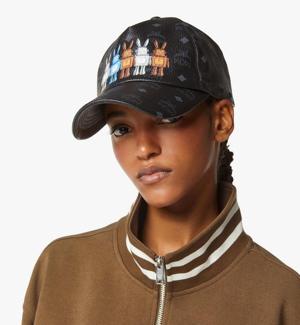MECGSMM04BK001-Classic Cap in Rabot Visetos |BLACK