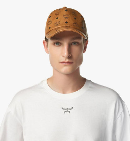 MECBAMM01CO001-Classic Cap in Visetos|COGNAC