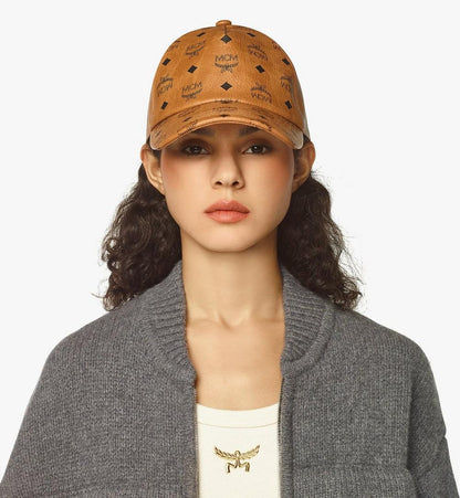 MECBAMM01CO001-Classic Cap in Visetos|COGNAC