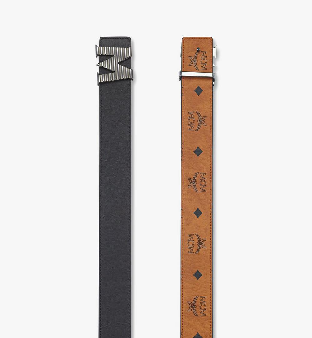 MXBFSCJ04BK110-Claus Fluted M Belt 1.5” in Embossed Leather|BLACK