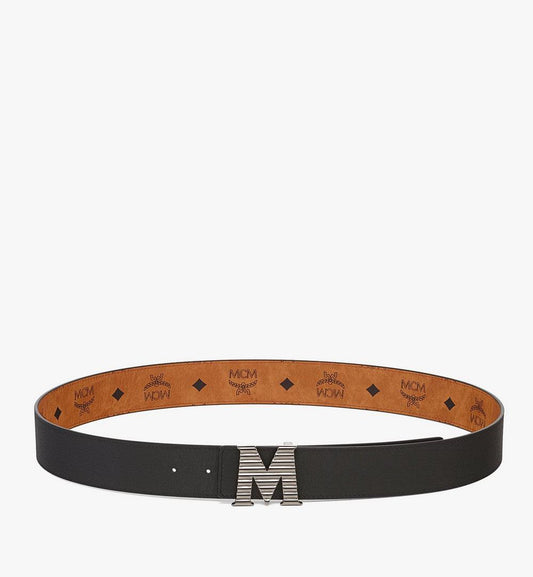 MXBFSCJ04BK110-Claus Fluted M Belt 1.5” in Embossed Leather|BLACK