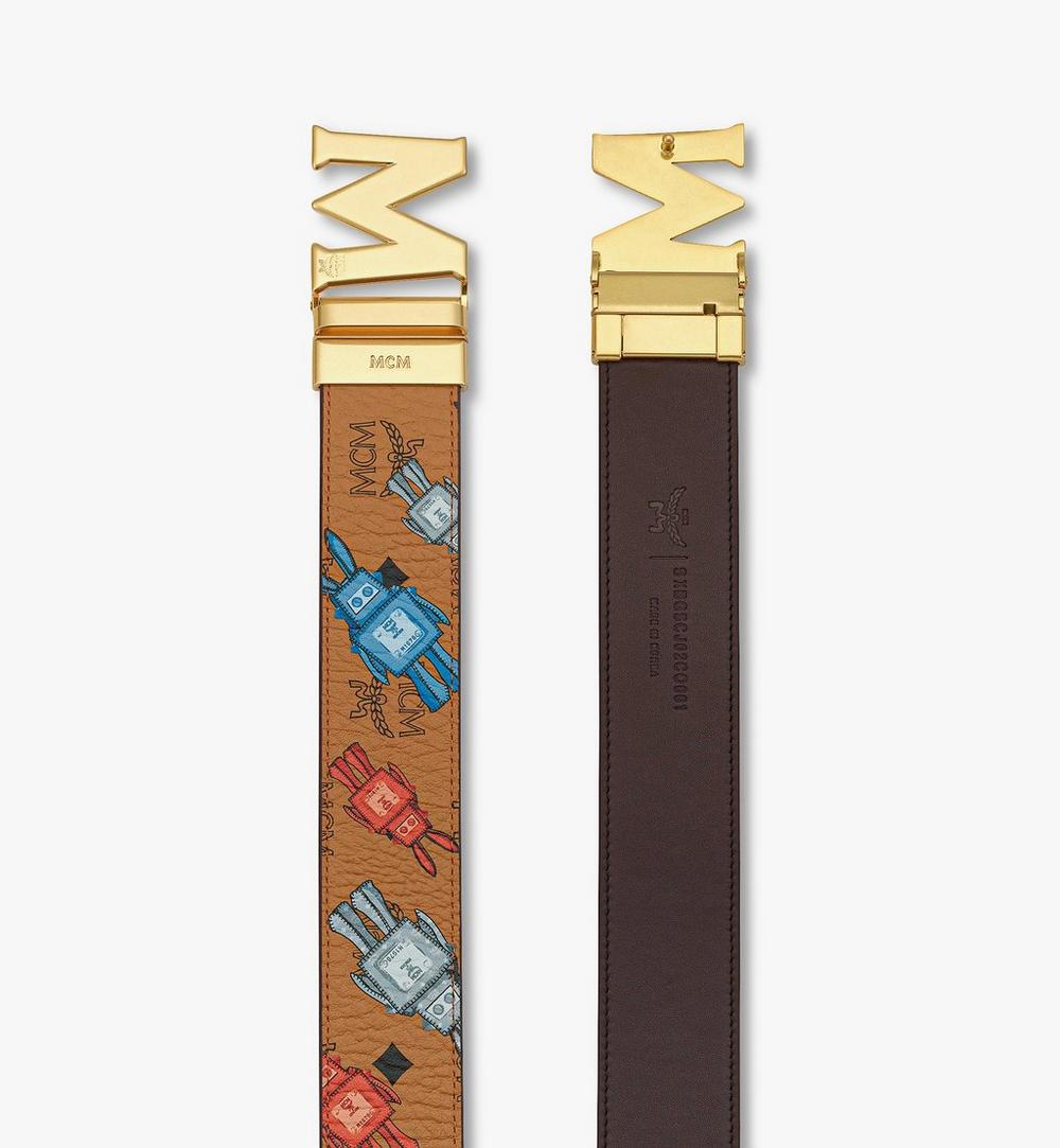 MXBGSCJ02CO001-Claus M Reversible Belt 1.75" in Rabot Visetos|COGNAC