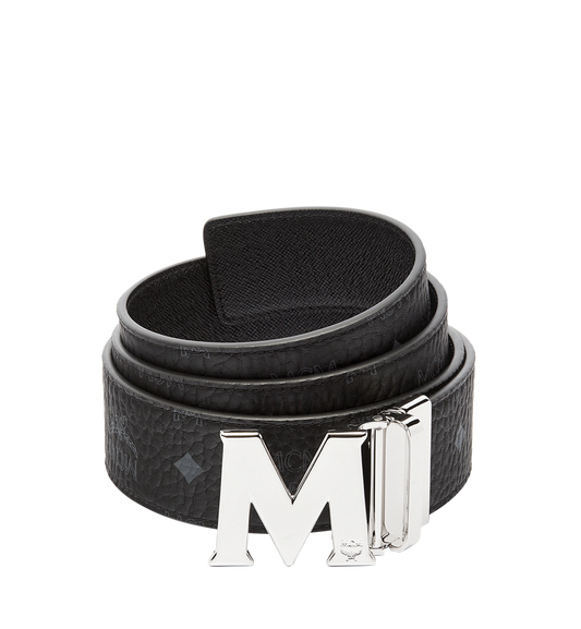 MXBAAVI01BK001-Claus M Reversible Belt 1.75" in Visetos|BLACK