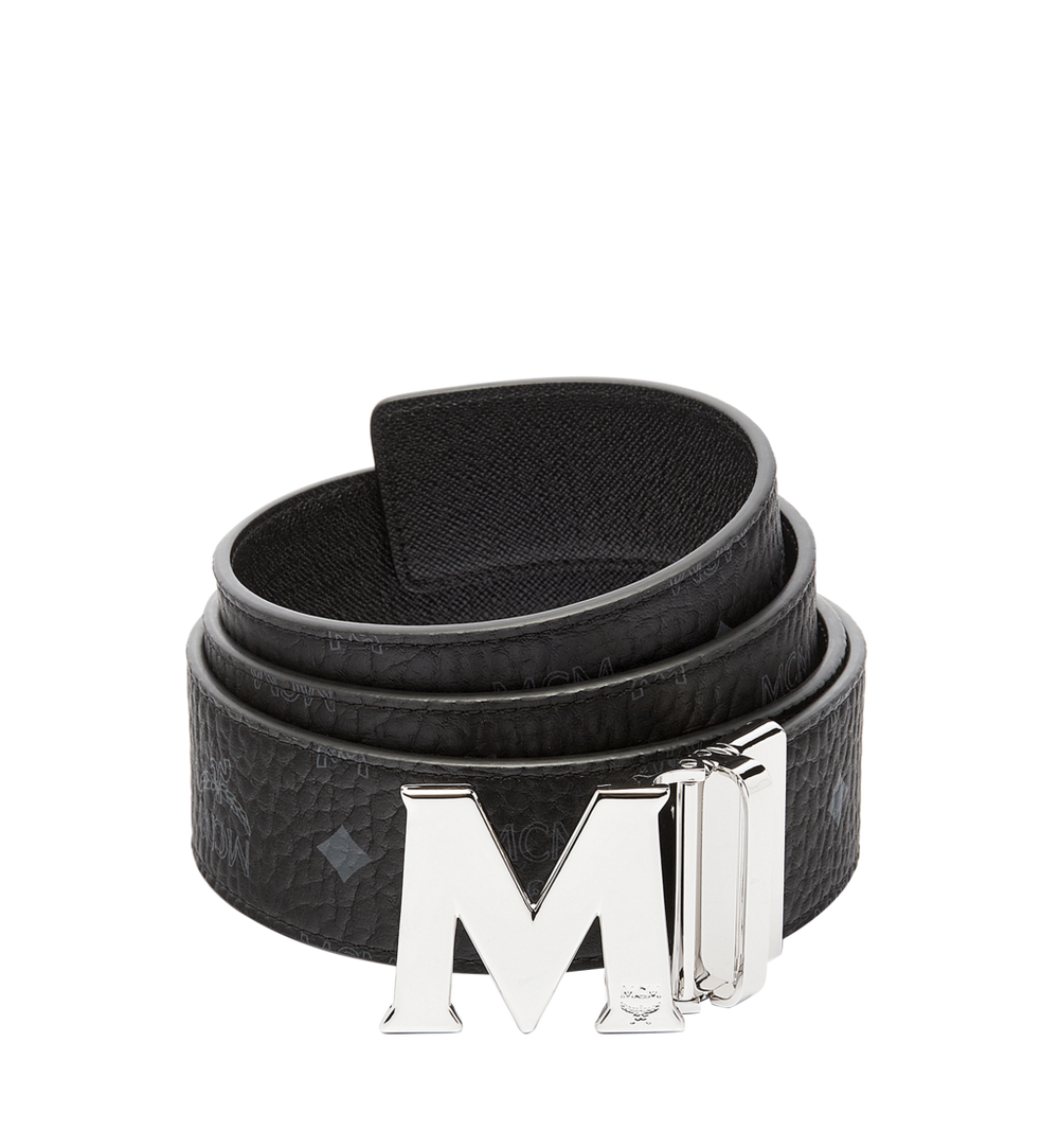 MXBAAVI01BK001-Claus M Reversible Belt 1.75" in Visetos|BLACK