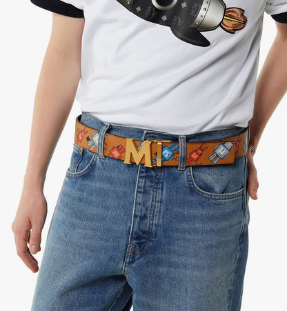 MXBGSCJ02CO001-Claus M Reversible Belt 1.75" in Rabot Visetos|COGNAC