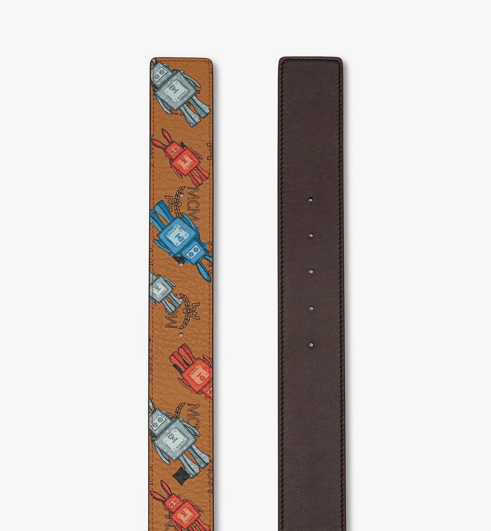 MXBGSCJ02CO001-Claus M Reversible Belt 1.75" in Rabot Visetos|COGNAC