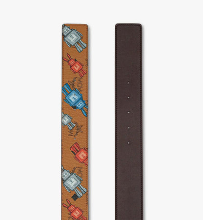 MXBGSCJ02CO001-Claus M Reversible Belt 1.75" in Rabot Visetos|COGNAC