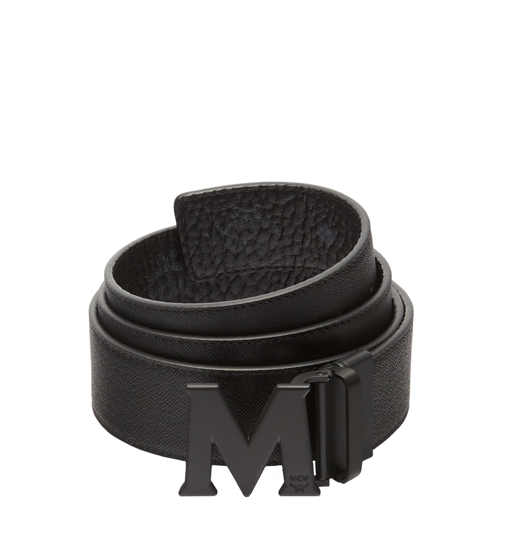 MXBAAVI08BK001-Claus M Reversible Belt 1.75” in Visetos|BLACK