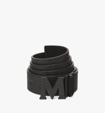 MXBCATA02BK001-Claus M Reversible Belt 1.75” in Embossed Monogram Leather|BLACK / MATTE BLACK