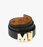 MXBAAVI04CO001-Claus M Reversible Belt 1.5" in Visetos|COGNAC / GOLD