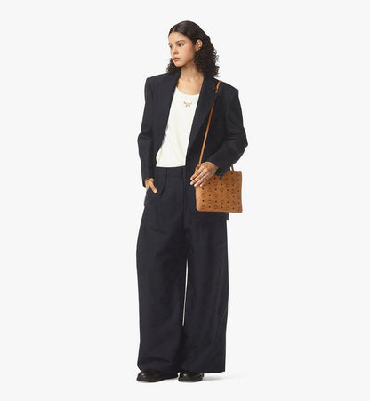 MYZAAVI02CO001-Crossbody Pouch in Visetos Original|COGNAC