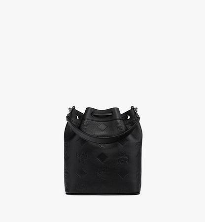 MWDGSDU01BK001-Dessau Drawstring Bag in Maxi Monogram Leather|BLACK