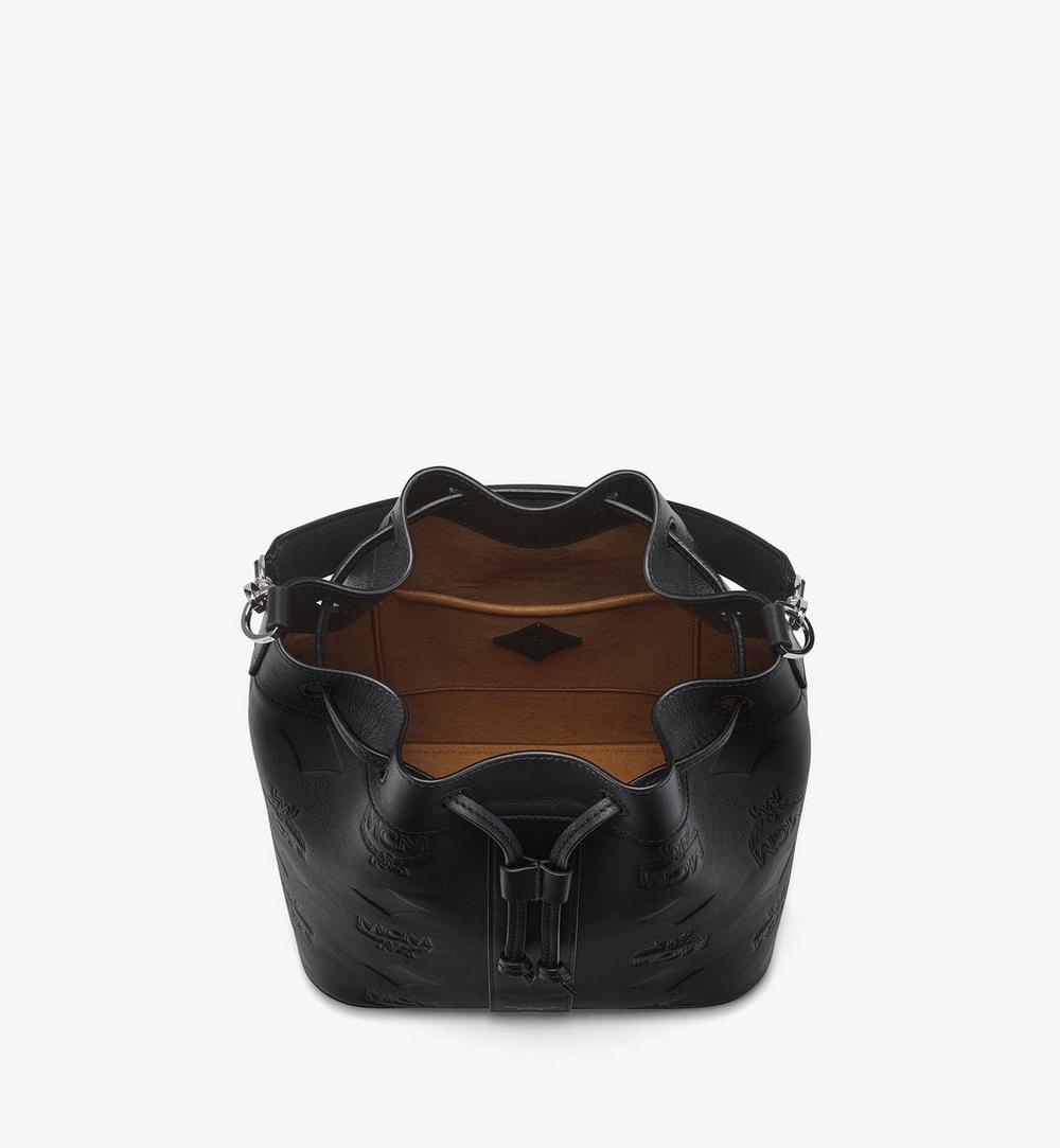 MWDGSDU01BK001-Dessau Drawstring Bag in Maxi Monogram Leather|BLACK