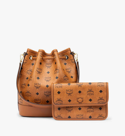 MWDESDU03CO001-Dessau Drawstring Bag in Visetos|COGNAC