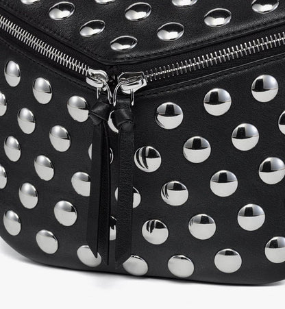 MWZGSAK01BK001-Diamant 3D Belt Bag in Galactic Gala Lamb Leather|BLACK