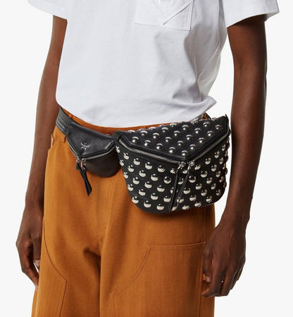 MWZGSAK01BK001-Diamant 3D Belt Bag in Galactic Gala Lamb Leather|BLACK