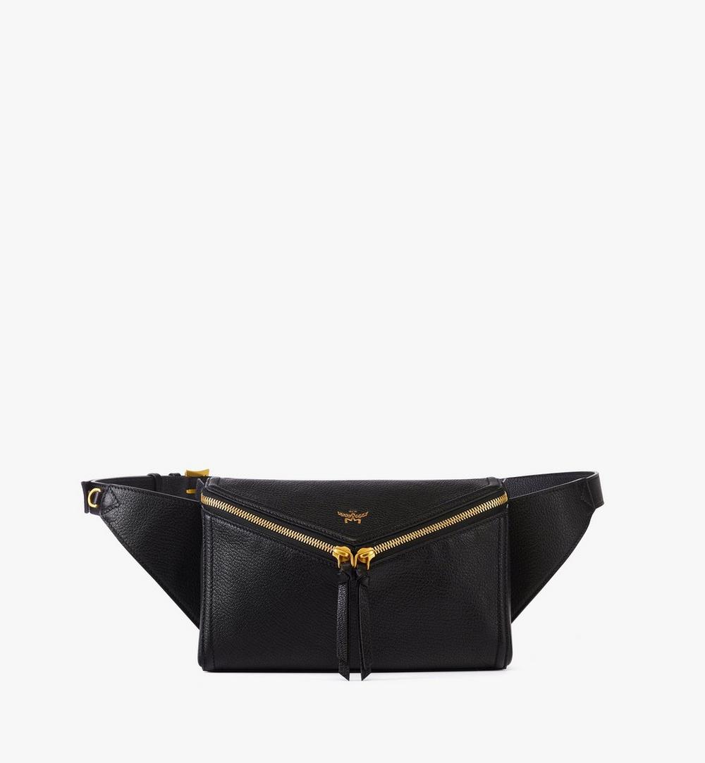 MWZFSAK01BK001-Diamant 3D Belt Bag in Goatskin Leather|BLACK