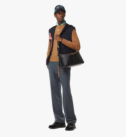 MWSFSAK01BK001-Diamant 3D Shoulder Bag in Calf Leather|BLACK