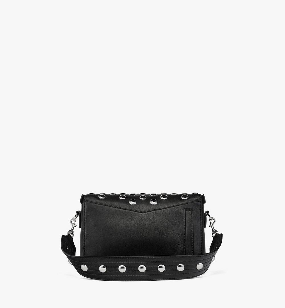 MWSGSAK01BK001-Diamant 3D Shoulder Bag in Galactic Gala Lamb Leather|BLACK