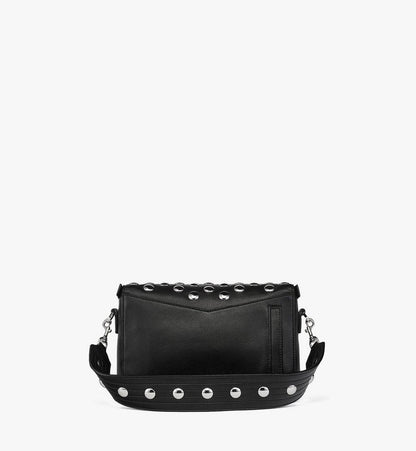 MWSGSAK01BK001-Diamant 3D Shoulder Bag in Galactic Gala Lamb Leather|BLACK