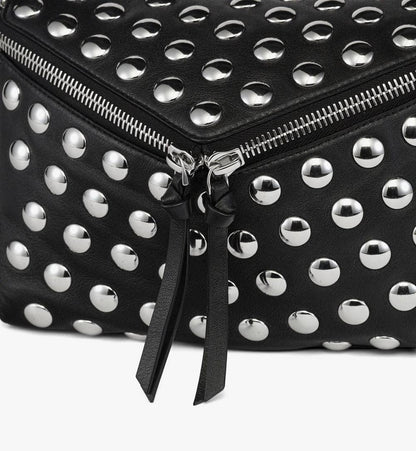 MWSGSAK01BK001-Diamant 3D Shoulder Bag in Galactic Gala Lamb Leather|BLACK
