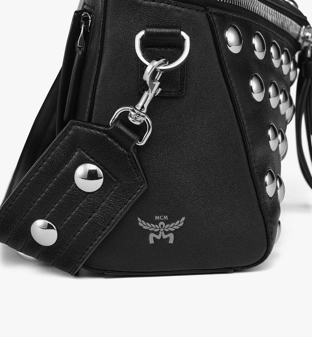 MWSGSAK01BK001-Diamant 3D Shoulder Bag in Galactic Gala Lamb Leather|BLACK