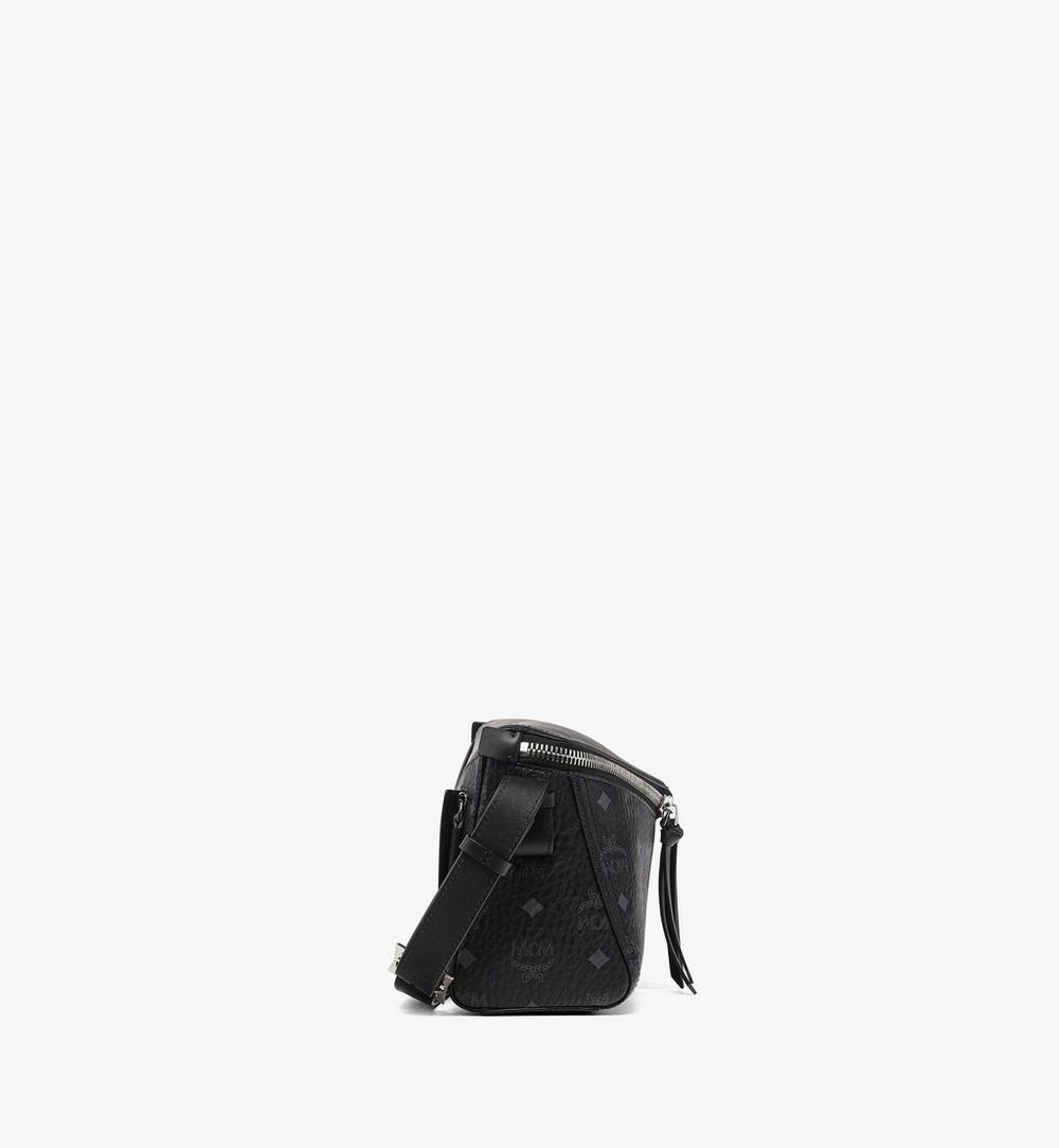MWSEAAK04BK001-Diamant 3D Shoulder Bag in Visetos Leather Mix|BLACK