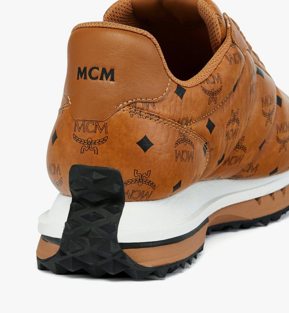 MEXGSAS01CO043-Diamante Lo Sneakers in Quilted Monogram Leather|COGNAC