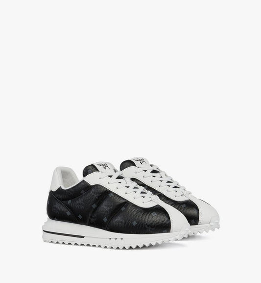 MESGSAS01BK036-Diamante Lo Sneakers in Quilted Monogram Leather|BLACK