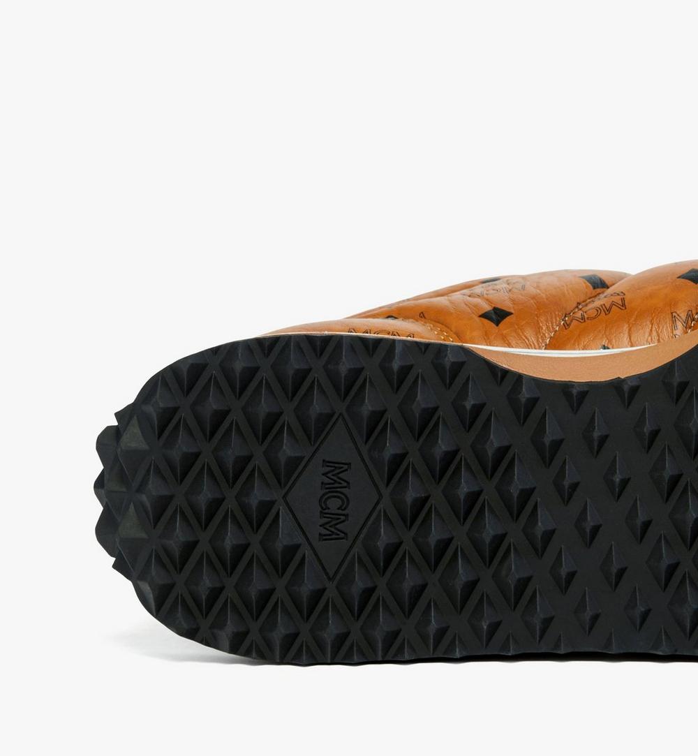 MEXGSAS01CO044-Diamante Lo Sneakers in Quilted Monogram Leather|COGNAC