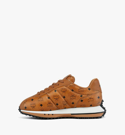 MEXGSAS01CO042-Diamante Lo Sneakers in Quilted Monogram Leather|COGNAC
