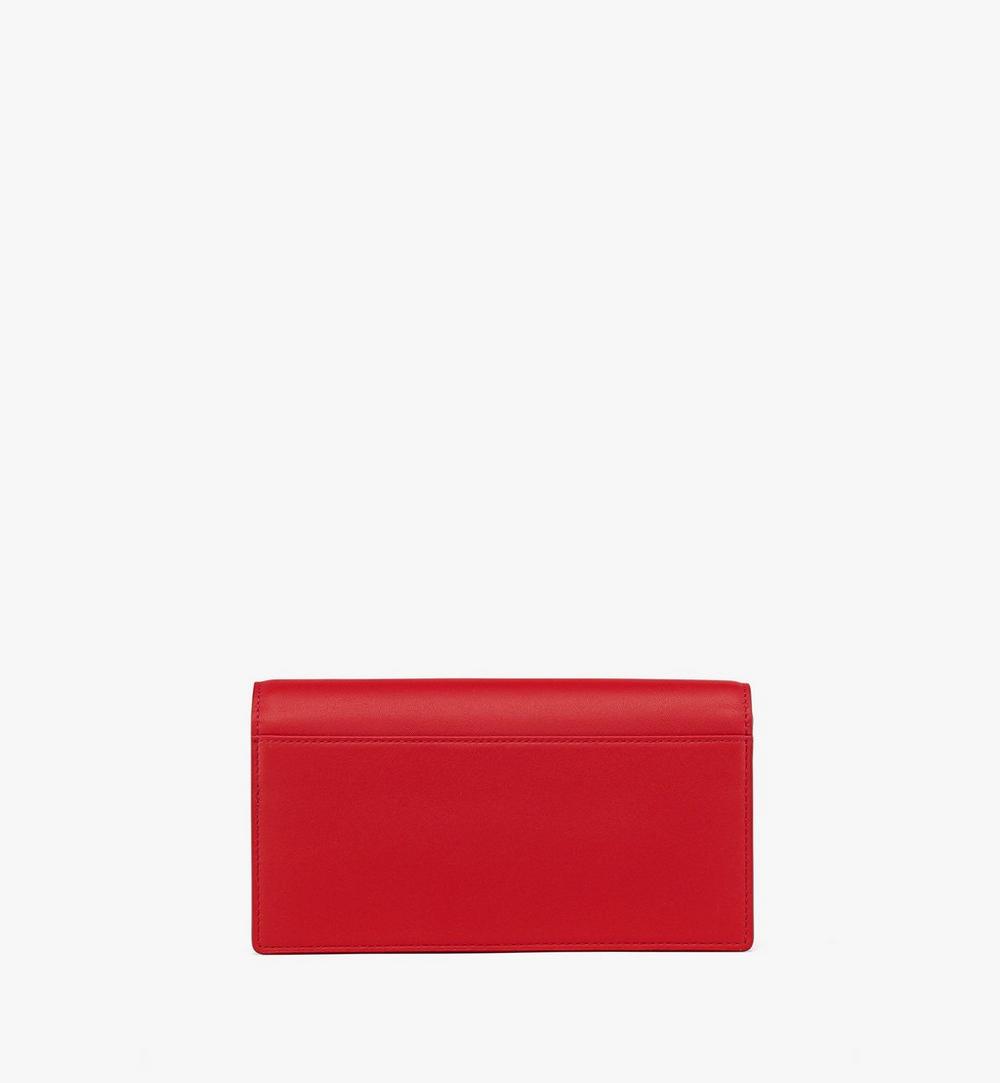 MYLEAAK01XC001-Diamond Chain Wallet in Calf Leather|CANDY RED
