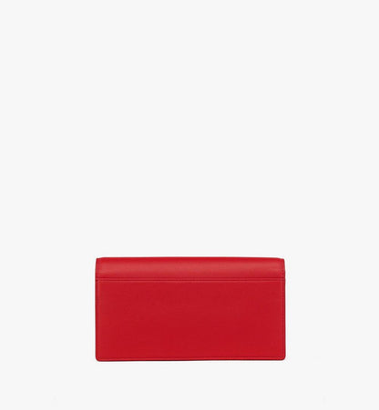 MYLEAAK01XC001-Diamond Chain Wallet in Calf Leather|CANDY RED