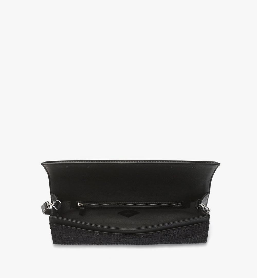 MWCGSAK01BK001-Diamond Clutch in Lauretos Lurex Jacquard|
