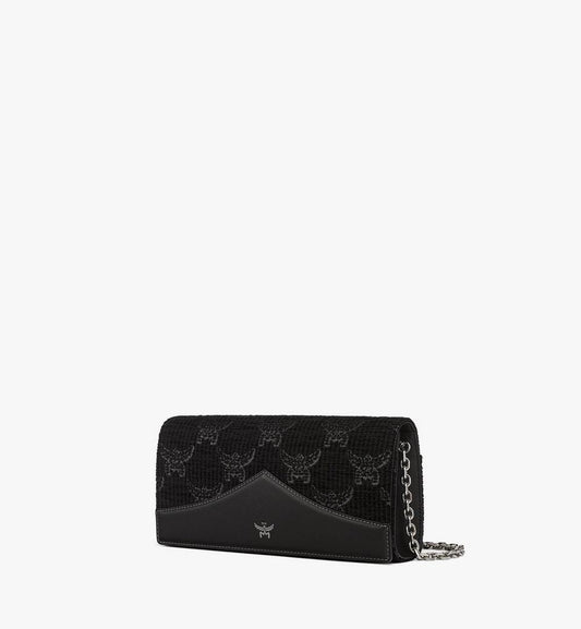 MWCGSAK01BK001-Diamond Clutch in Lauretos Lurex Jacquard|
