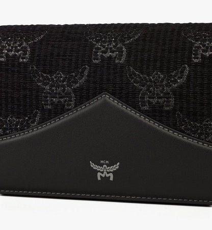 MWCGSAK01BK001-Diamond Clutch in Lauretos Lurex Jacquard|