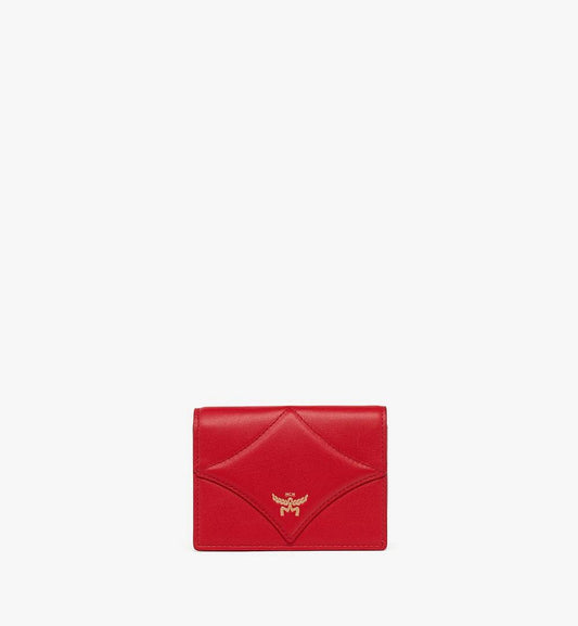 MYSEAAK01XC001-Diamond Wallet in Calf Leather|CANDY RED