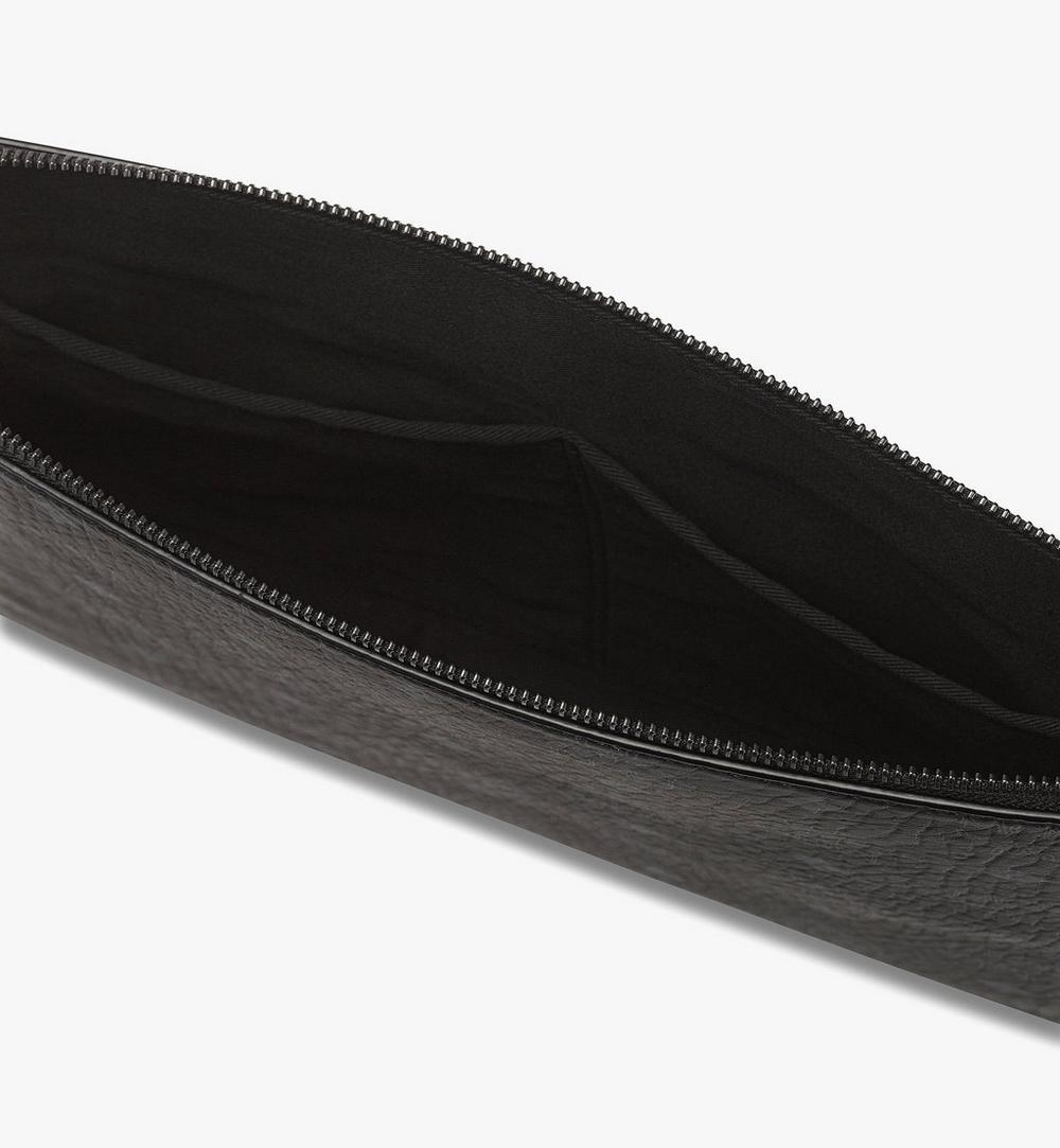 MXZGSAK02BK001-Diamond Wristlet Pouch in Visetos|BLACK