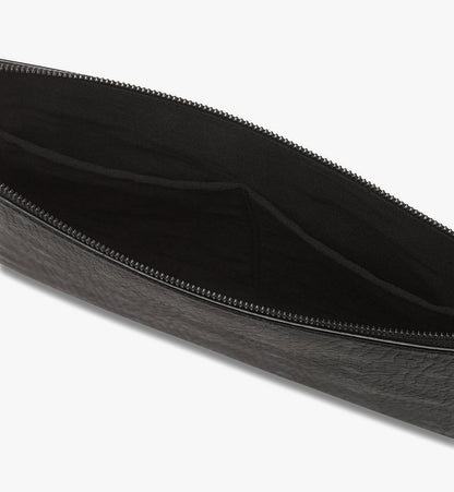 MXZGSAK02BK001-Diamond Wristlet Pouch in Visetos|BLACK