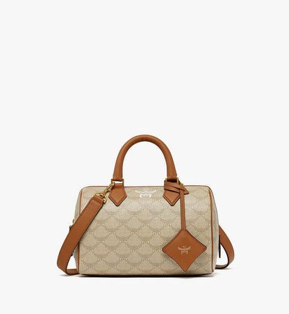 MWBESEA08I9001-Ella Boston Bag in Lauretos|OATMEAL