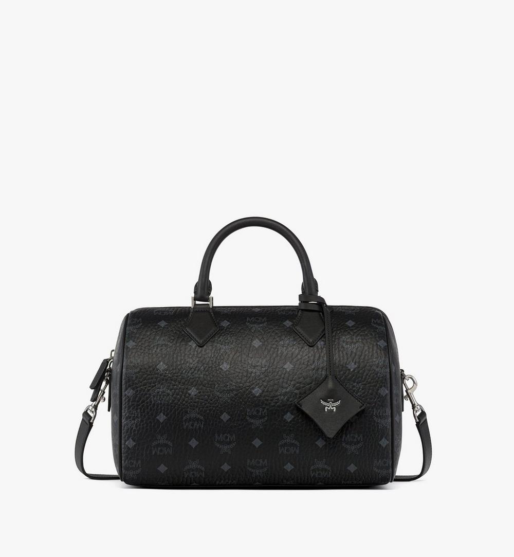 MWBGSEA01BK001-Ella Boston Bag in Visetos|