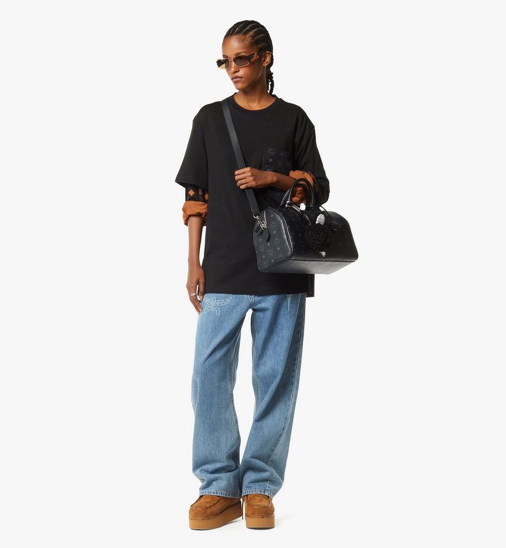 MWBGSEA01BK001-Ella Boston Bag in Visetos|