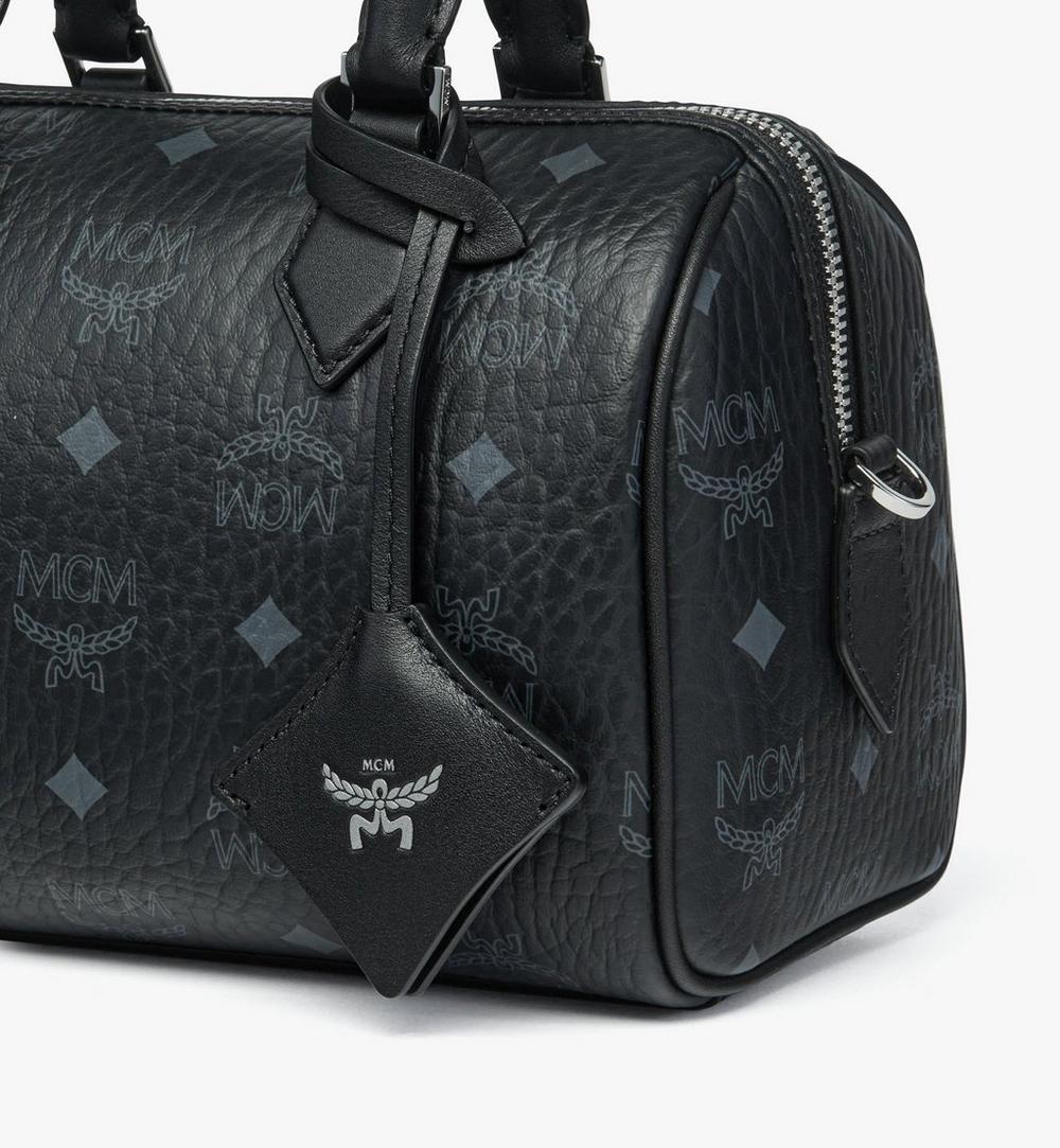 MWBFAEA03BK001-Ella Boston Bag in Visetos|BLACK