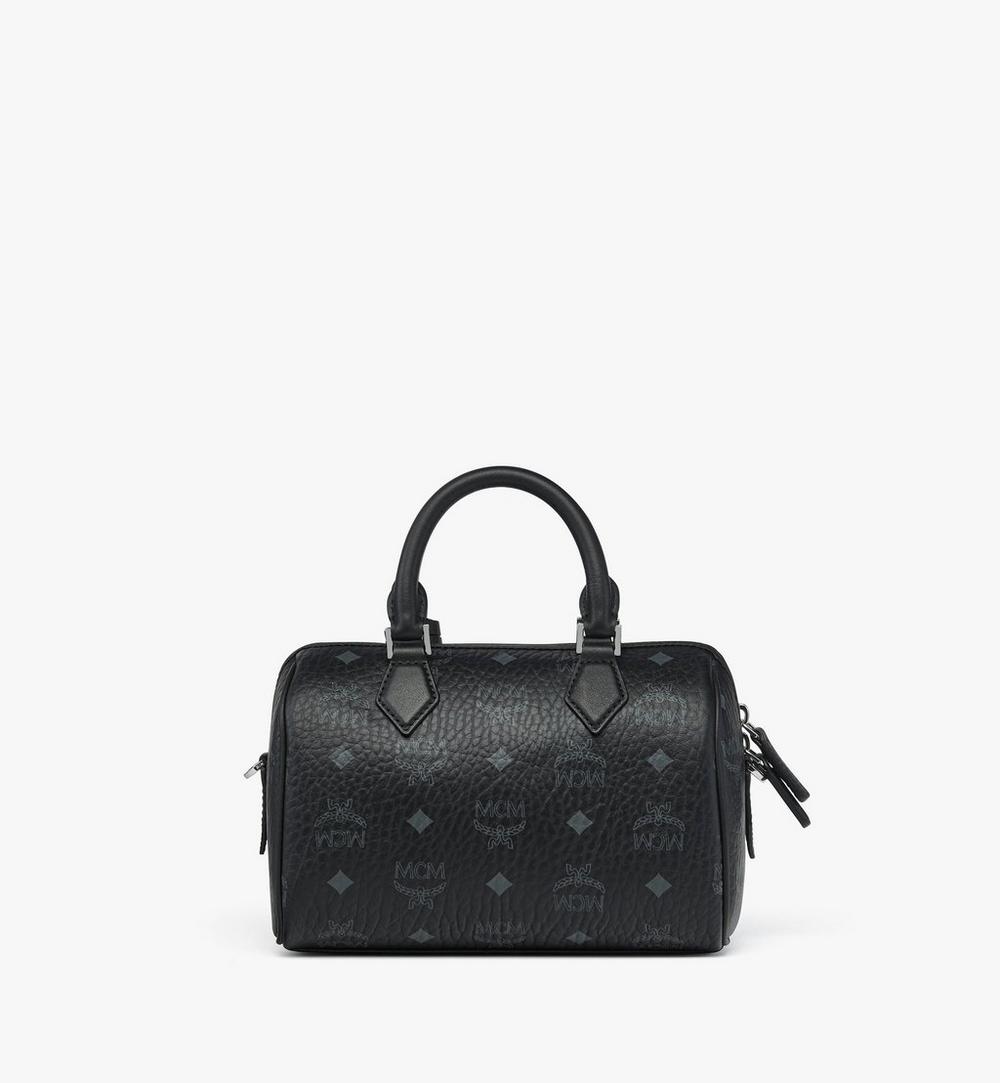 MWBFAEA03BK001-Ella Boston Bag in Visetos|BLACK